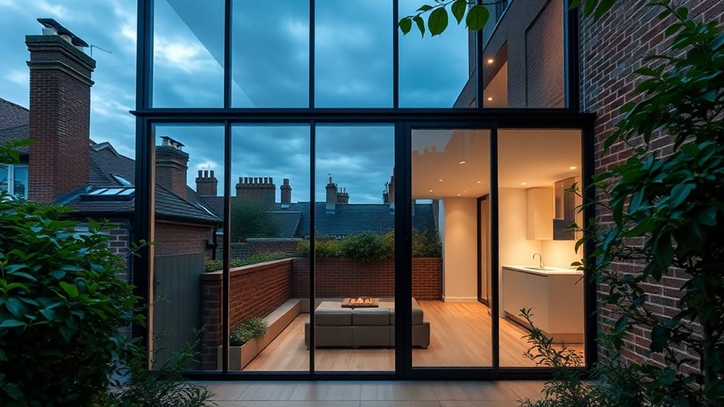 Glass Extension Walls Mayfair
